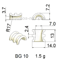 wire guide-bow guide bg 10-2