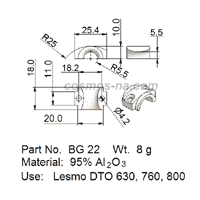 wire guide-bow guide bg 22