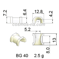 FLYER BOW GUIDE BG 40 DIMENSIONS