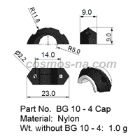 wire guide-bow guide bg 10-4 cap