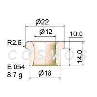 wire guide-flanged eyelet guide E 054