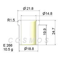 wire guide - flanged eyelet guide E 266