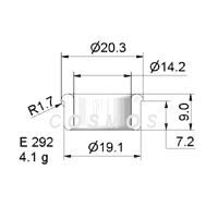 wire guide - flanged eyelet guide E 292