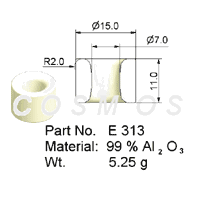 WIRE GUIDE, NON-GROOVED RING, E 313