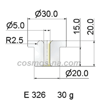 wire guide - flanged eyelet guide E 326