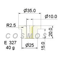 wire guide - flanged eyelet guide E 327