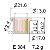 wire guide-flanged eyelet guide E 384