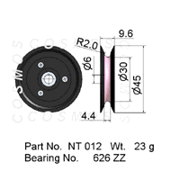 Guide Pulleys - Flanged Pulley NT 012