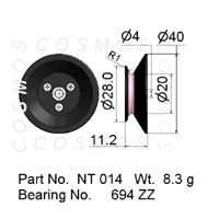 Guide Pulleys - Flanged Pulley NT 014