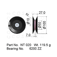 Guide Pulley - Flanged Pulley NT 020