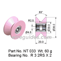 Guie Pulleys,Solid Ceramic Pulley-part No. NT 033
