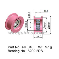 WIRE GUIDE -SOLID CERAMIC PULLEY NT 046