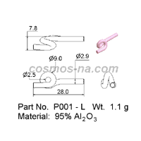 wire guide - snail guide P 001 - L