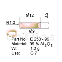 Wire Guide, Non-Grooved Ring, part No. E 250 - 99
