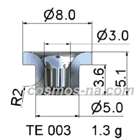 wire guide - tungsten carbide eyelet guide TE 003